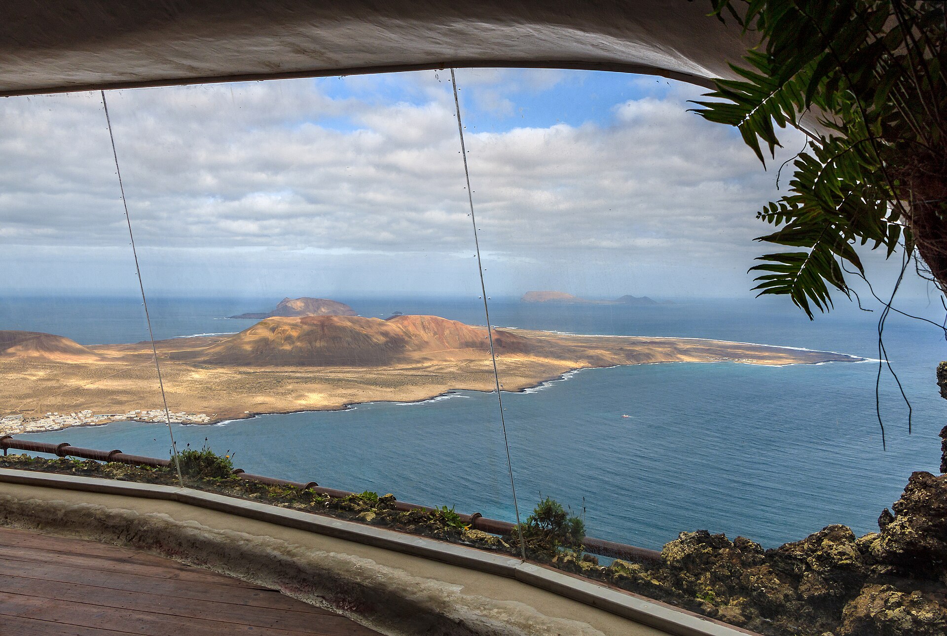 La vista su La Graciosa dal Mirador del Río